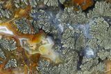 Colorful Polished Marcasite Agate Section - Indonesia #316103-1